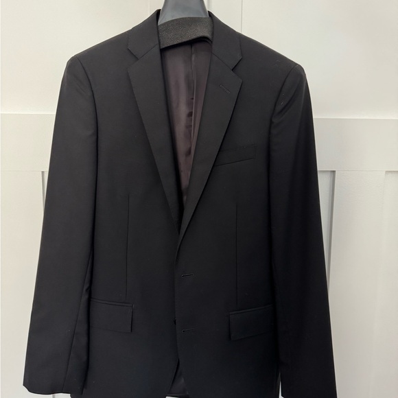J.Crew Ludlow Italian Wool Suit Jacket 36R Slim Fit Black - Picture 2 of 4